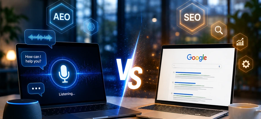 AEO vs SEO Services: Why Your Brand Needs Both in 2026